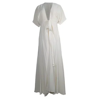 Reformation Winslow Maxi Dress In White Viscose