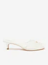 Reformation Wisdom Peep Toe Mule In White