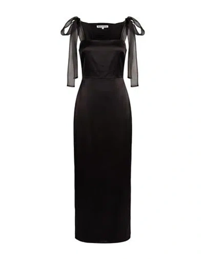 Reformation Woman Maxi Dress Black Size 4 Acetate, Polyester
