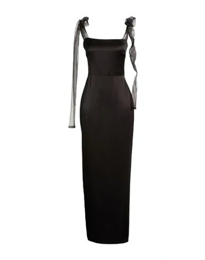 Reformation Woman Maxi Dress Black Size 6 Recycled Polyester, Polyester