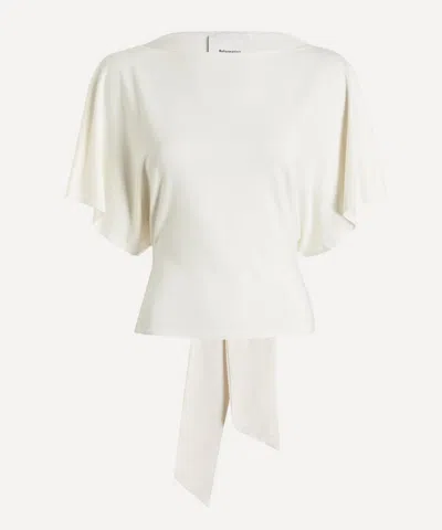 Reformation Women's Avery Cream Knit Top