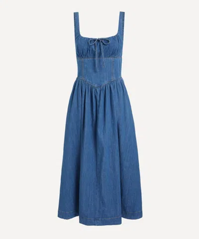 Reformation Women's Balia Denim Midi Dress
