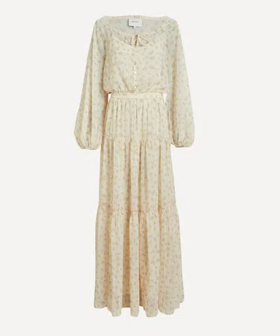 Reformation Women's Becca Ditsy Maxi Dress In Neutral