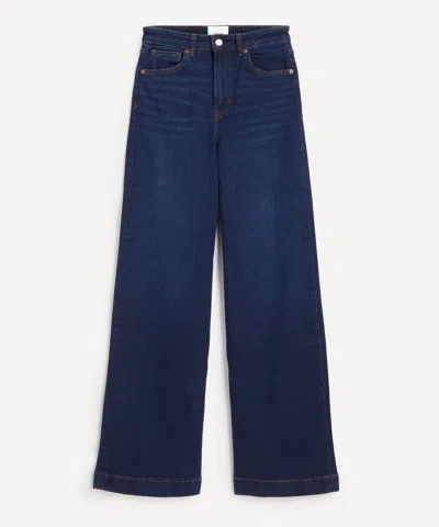Reformation Women's Bex Super Stretch High-rise Wide-leg Jeans In Blue