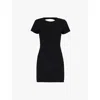 Reformation Nadia Knit Dress Black In Black