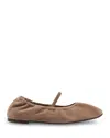 Reformation Buffy Ruched Ballet Flat In Multi