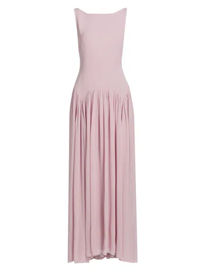 Reformation Women's Camella Georgette Cocktail Dress In Pink