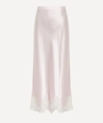 Reformation Women's Carolina Silk Skirt In Pink