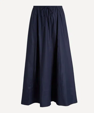 Reformation Women's Cleo Midi Skirt In Navy
