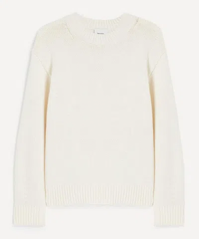 Reformation Women's Cove Cotton-knit Jumper In White