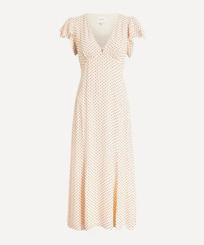 Reformation Women's Frost Midi Dress In Polka-dot