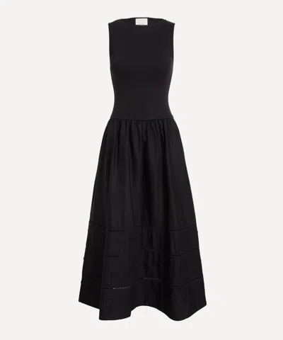 Reformation Women's Idelle Midi Dress In Black
