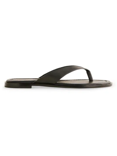 Reformation Women's Jessie Leather Thong Sandals In Multi
