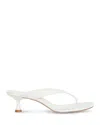 Reformation Sophie Heeled Sandal In White Leather
