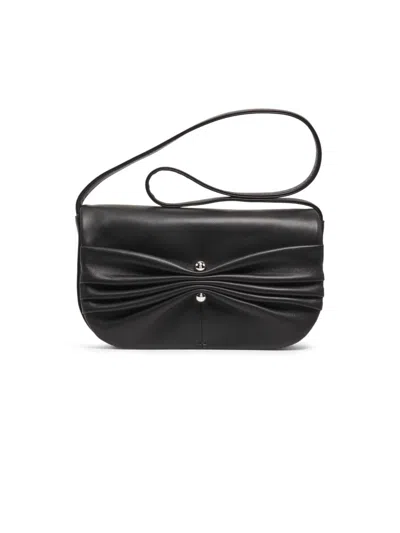 Reformation Women's Maria Leather Shoulder Bag In Black