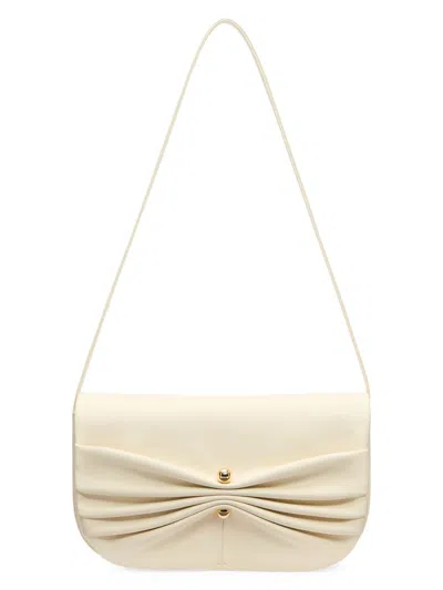 Reformation Women's Maria Leather Shoulder Bag In White