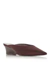 Reformation Women's Marilyn Mule Wedge Pumps In Brown
