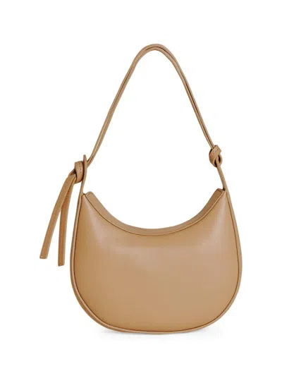 Reformation Women's Mini Rosetta Leather Shoulder Bag In Brown