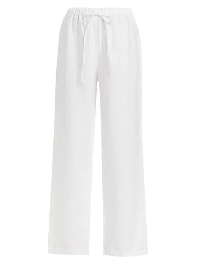 Reformation Women's Olina Linen Pants In White