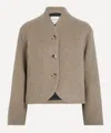 Reformation Owen Wool-blend Jacket In Brown