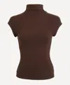 Reformation Pien Knit Top Mole In Brown