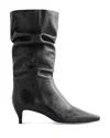 Reformation Women's Rosie Mid Shaft Boots In Black