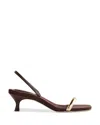 Reformation Samantha Heeled Sandal In Espresso