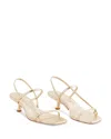 Reformation Women's Serenity Bare Sandals In Gold