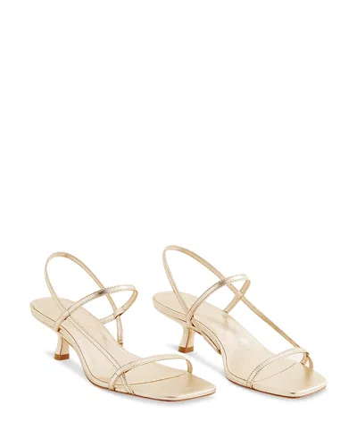 Reformation Women's Serenity Bare Sandals In Gold