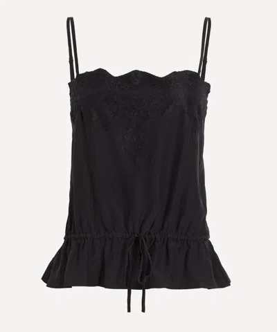 REFORMATION REFORMATION WOMEN'S SILVIA BLACK TOP