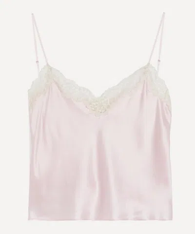 Reformation Women's Teddy Silk Camisole Top In Pink