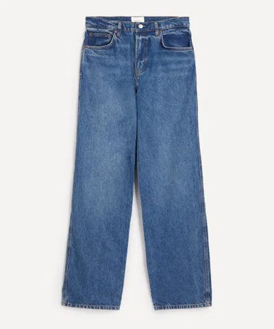 Reformation Women's Val 90s Mid-rise Straight Jeans In Blue