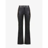 REFORMATION REFORMATION WOMENS BLACK VINTAGE SOOKI SLIM-FIT FAUX-LEATHER TROUSERS