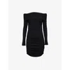 Reformation Brooks Knit Dress Black In Black