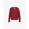 Reformation Womens Jadey V-neck Cashmere Jumper Chianti In Chianti