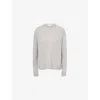 Reformation Womens Granite Relaxed-fit Round-neck Cashmere Jumper Xl In Gray