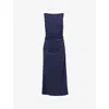 Reformation Benson Knit Dress In Midnight