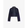 Reformation Womens Ondine Knightly Denim Jacket In Blue