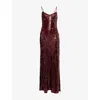 Reformation Drizzle Dress Es In Burgundy
