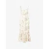 Reformation Womens Posy Irisa Floral Woven Maxi Dress In Multi