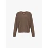 Reformation Womens Dachshund Jadey V-neck Recycled Cashmere-blend Jumper In Dachshund