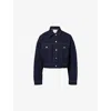 Reformation Jori Cropped Denim Jacket In Ondine
