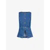 Reformation Ophelia Denim Top In Keila