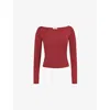Reformation Wiley Knit Top In Chianti