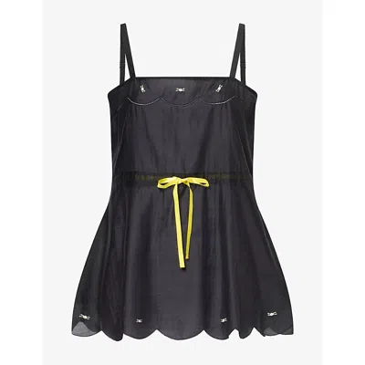 Reformation 20's Vintage Top Black 0