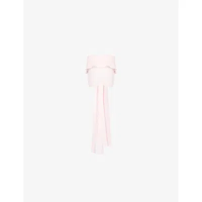 Reformation Womens Lula Semi-sheer Woven Top Sugar Blossom