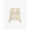 Reformation Maple Cream Blouse In Neutral