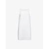 Reformation Womens Swan Stripe Jessi Sleeveless Linen Mini Dress In White