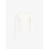 Reformation Womens Clara Crochet Alpaca Wool-blend Cardigan White Pointelle In White Pointelle