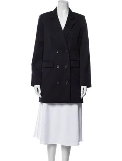 Pre-owned Reformation Wool Blazer In Blue